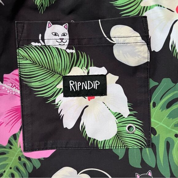 Ripndip Tropical Floral Swim Shorts Size M - Picture 4 of 9
